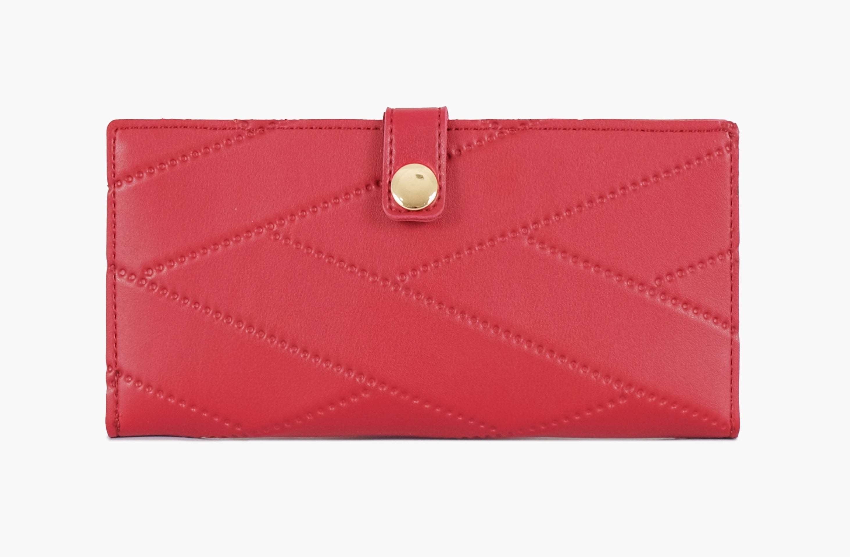 Buy Quilted Two Fold Wallet - Maroon in Pakistan