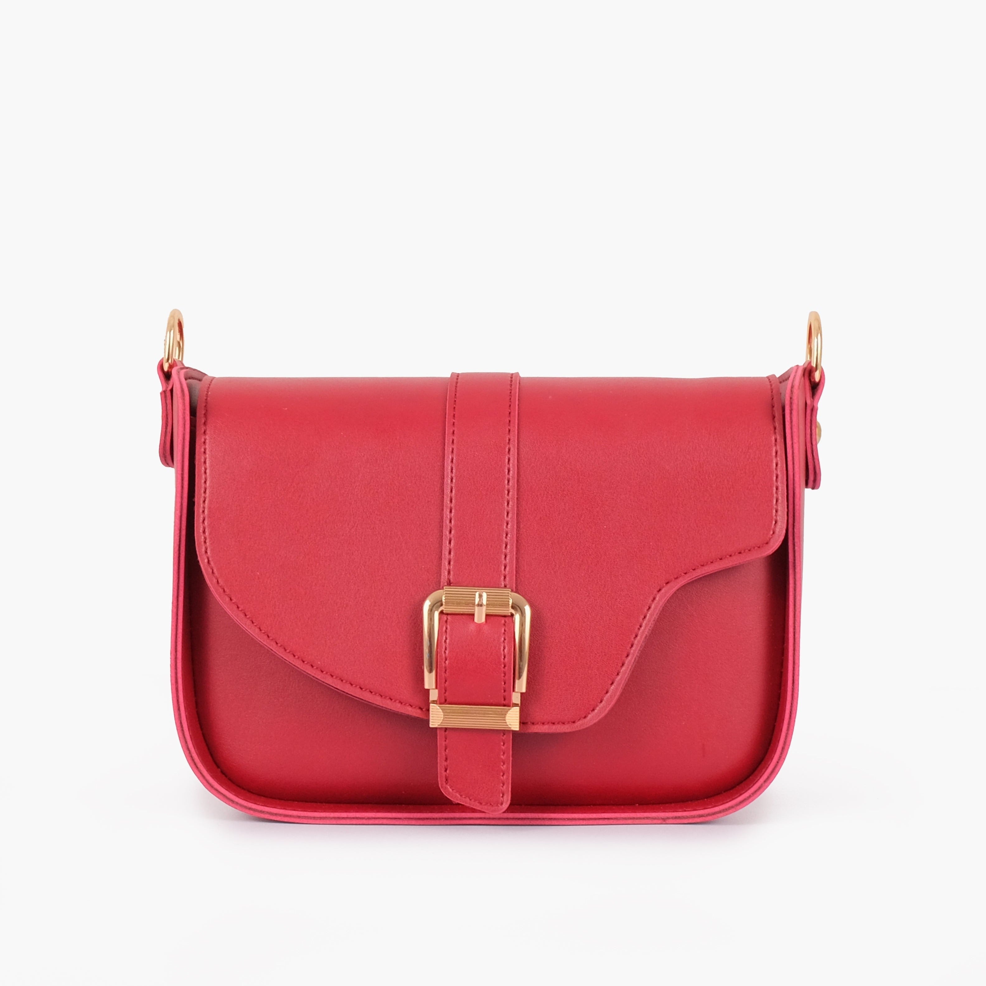 Buy Saddle Buckle Bag - Maroon in Pakistan