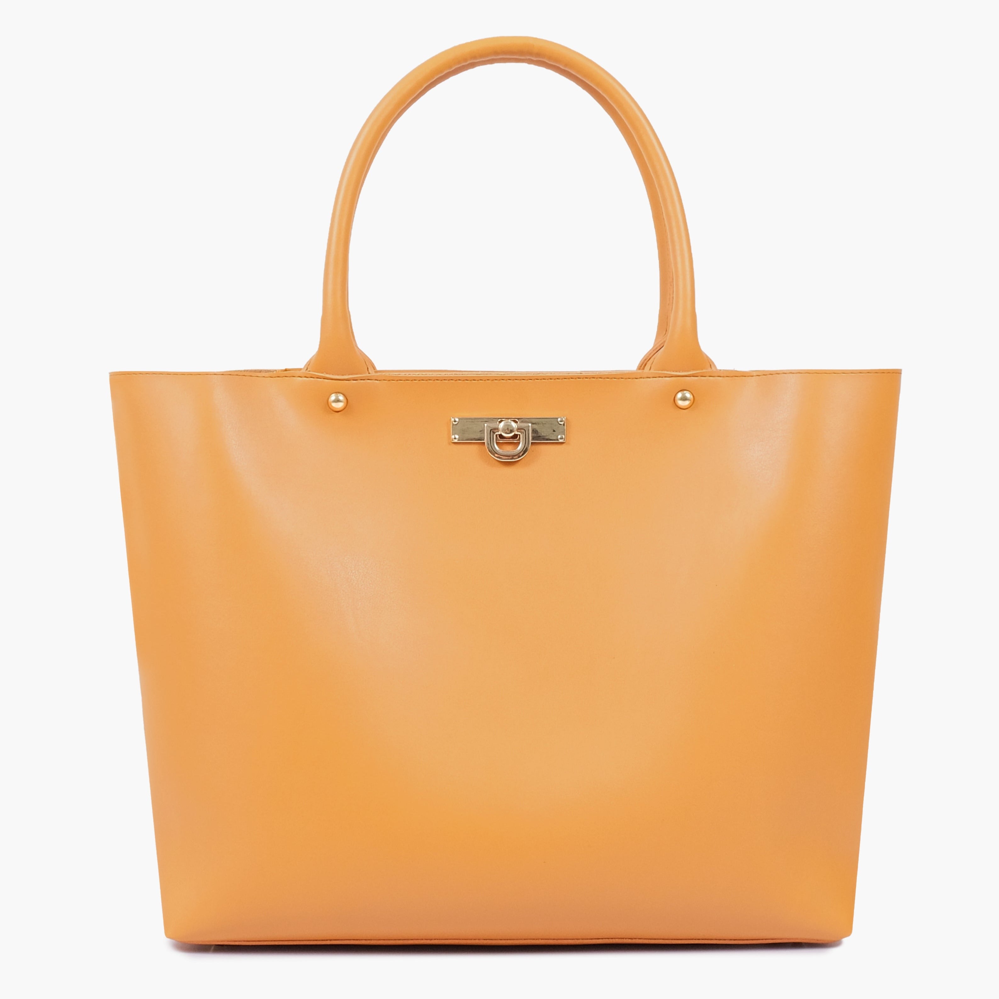 Buy Zipper Tote Bag - Mustard in Pakistan