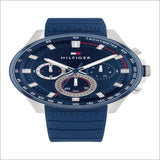 Buy Tommy Hilfiger Max Blue Dial Blue Rubber Strap Watch for Men - 1791970 in Pakistan
