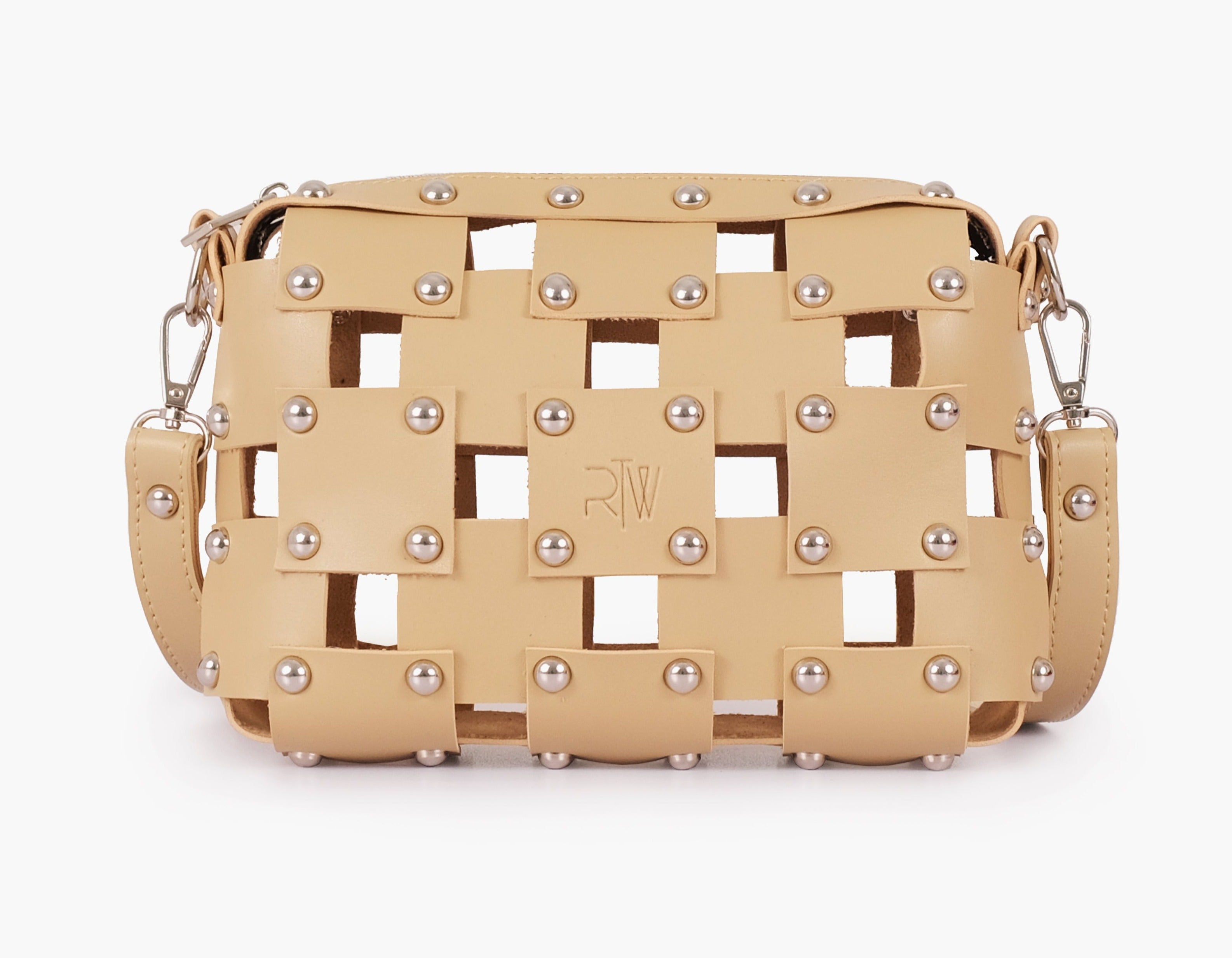 Buy Rivet Cross Body Bag - Off White in Pakistan