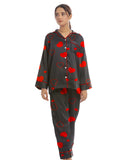 Buy Linen Pajama Suit with Scrunchie - Royal Dusk in Pakistan