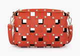 Buy Rivet Cross Body Bag - Rust in Pakistan