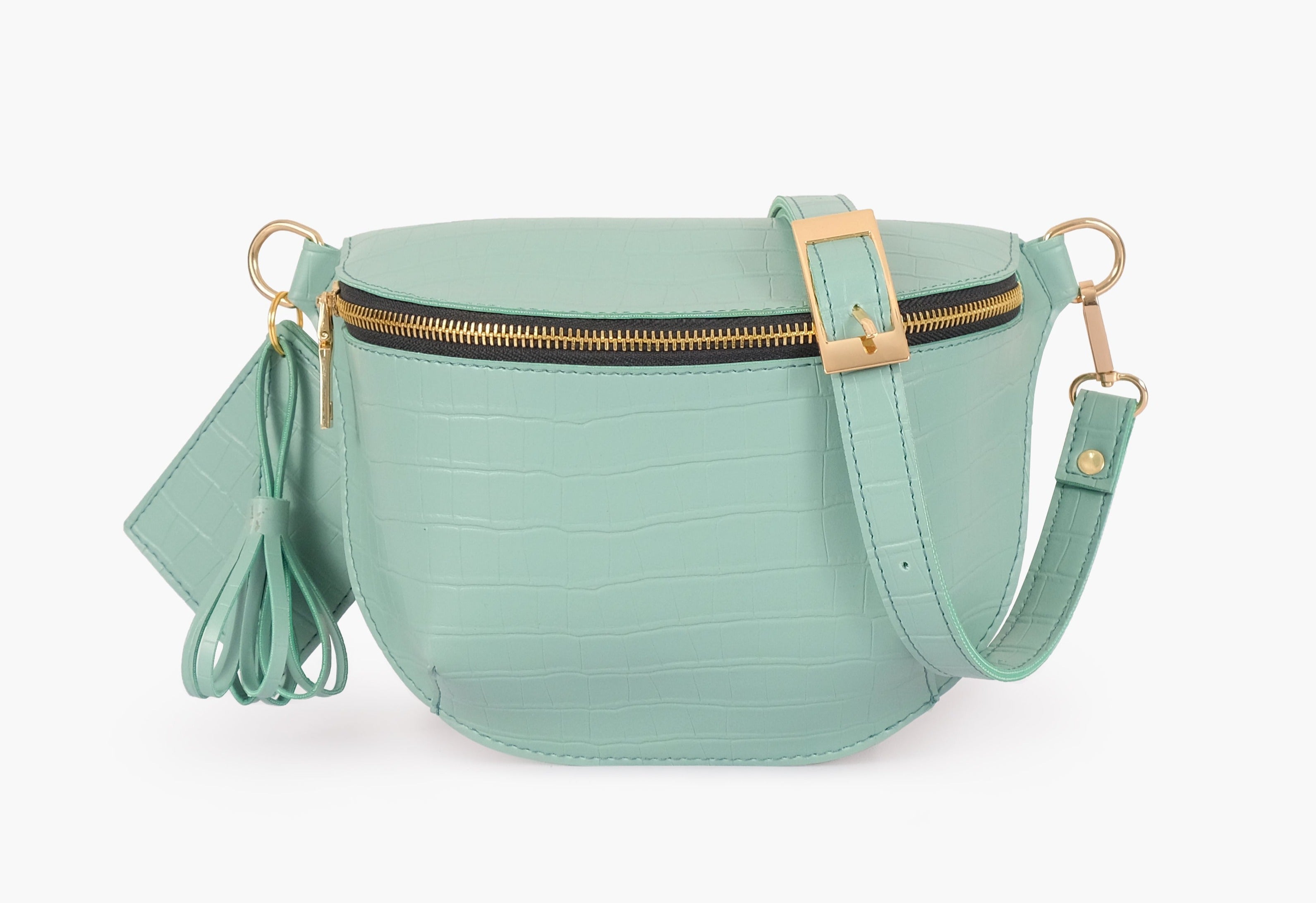 Buy Crocodile Belt Bag - Sea Green in Pakistan