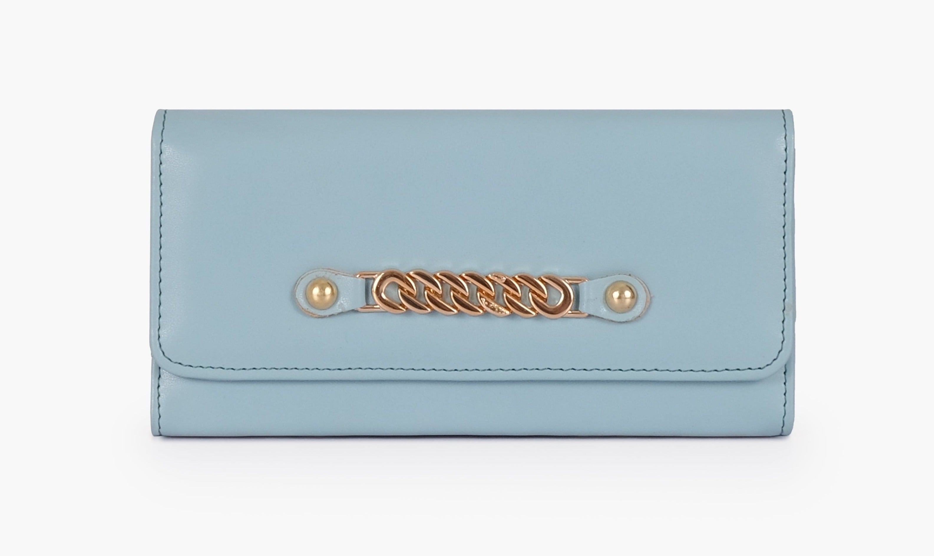 Buy Three Fold Wallet - Sky Blue in Pakistan