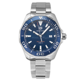 Buy Tag Heuer Aquaracer Blue Dial Silver Steel Strap Watch for Men - WAY101C.BA0746 in Pakistan