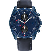 Buy Tommy Hilfiger Parker Blue Dial Blue Leather Strap Watch for Men - 1791839 in Pakistan