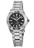 Buy Tag Heuer Aquaracer Black Dial Silver Steel Strap Watch for Women - WBD1310.BA0740 in Pakistan