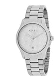 Buy Gucci Unisex Swiss Made Quartz Stainless Steel Silver Dial 38mm Watch YA126459 in Pakistan
