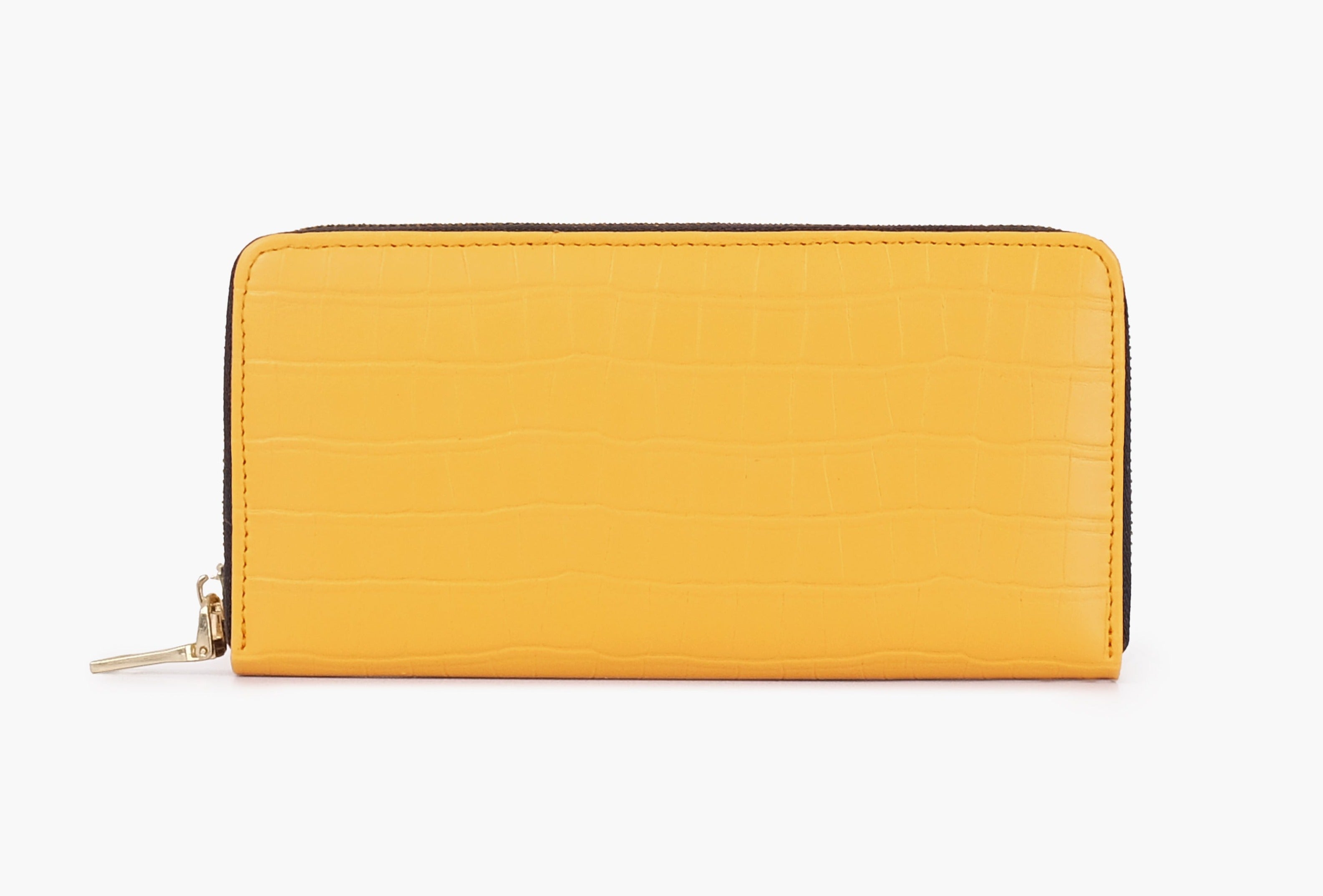 Buy Crocodile Pattern Wallet - Yellow in Pakistan
