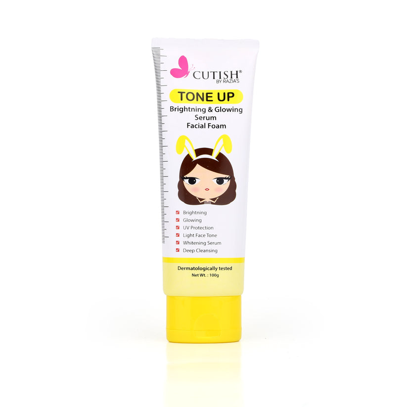 Buy Cutish Tone Up Bright & Glowing Serum Facial Foam in Pakistan
