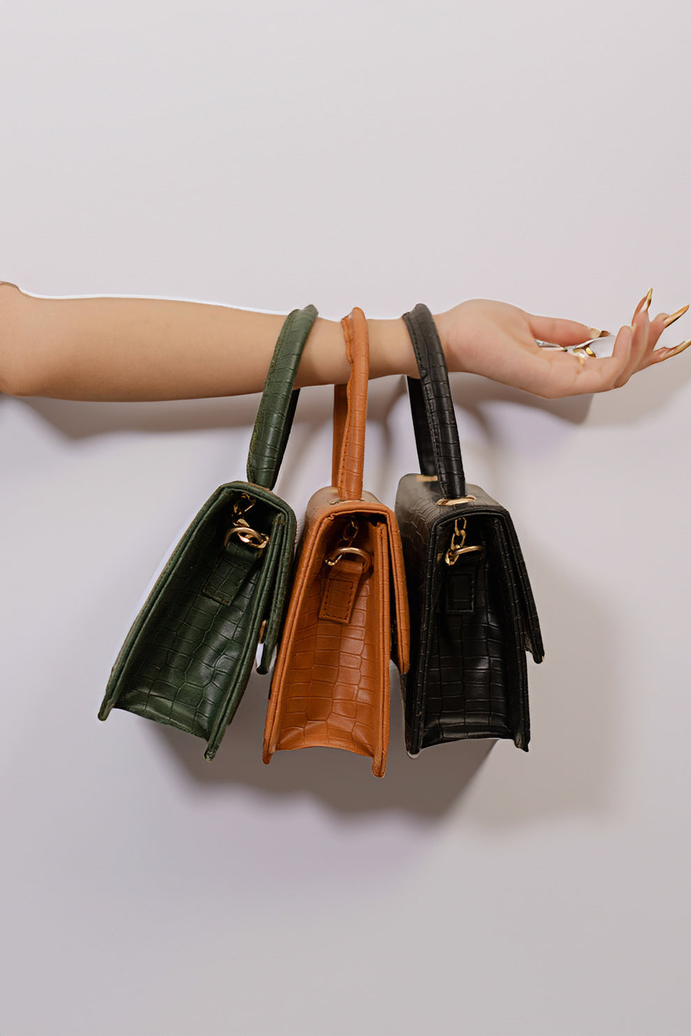 Buy Croco Shine Olive Green in Pakistan