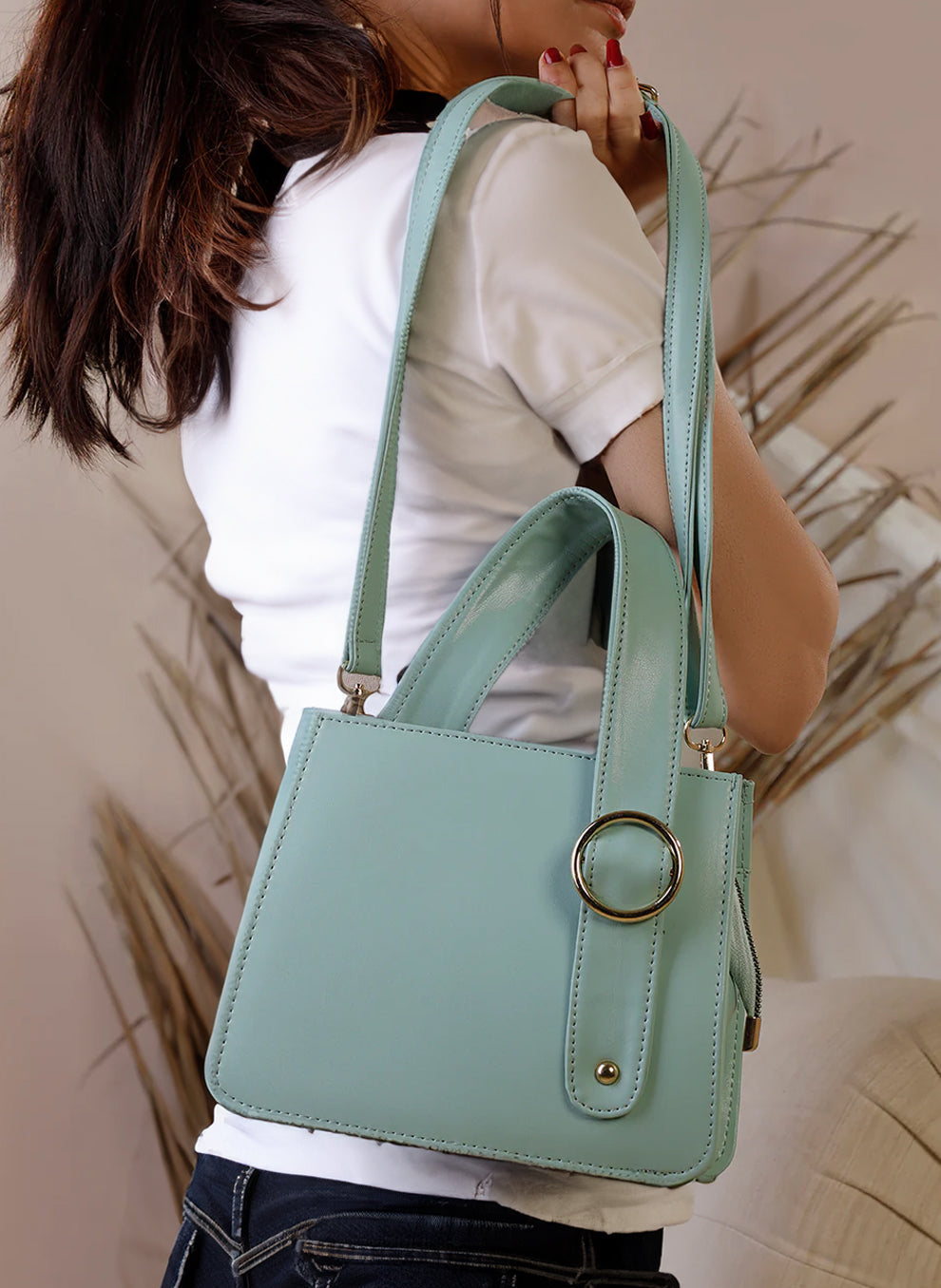 Buy Handbag RingBloom - Cyan in Pakistan