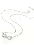 Buy Shein Rhinestone Infinity Pendant Necklace in Pakistan