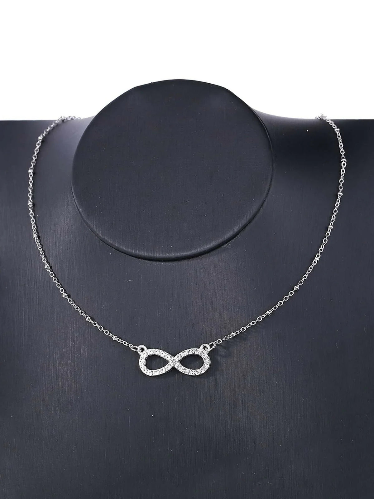 Buy Shein Rhinestone Infinity Pendant Necklace in Pakistan