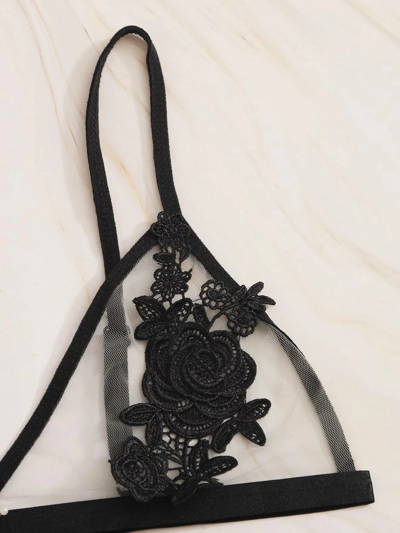 Buy Shein Flower Crochet Sheer Lingerie Set in Pakistan