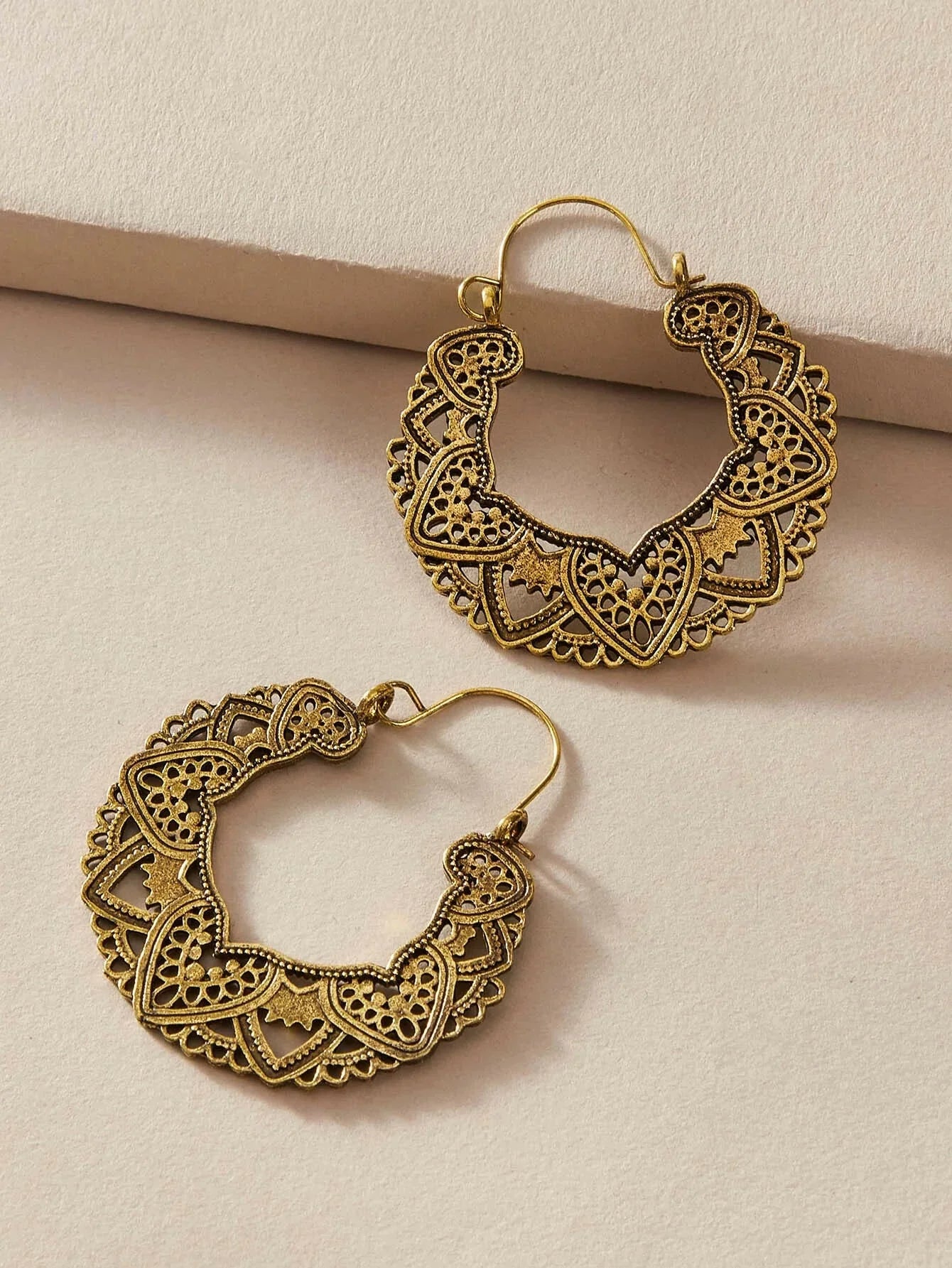 Buy Shein 1pair Bohemian Hollow Out Drop Earrings in Pakistan