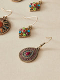 Buy Shein 3pairs Bohemian Flower & Water Drop Earrings in Pakistan