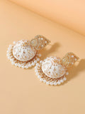 Buy SHEIN Faux Pearl Tassel Drop Jhumka Earrings in Pakistan