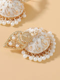 Buy SHEIN Faux Pearl Tassel Drop Jhumka Earrings in Pakistan