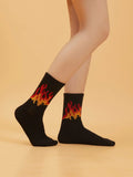 Buy Shein Flame Pattern Socks in Pakistan