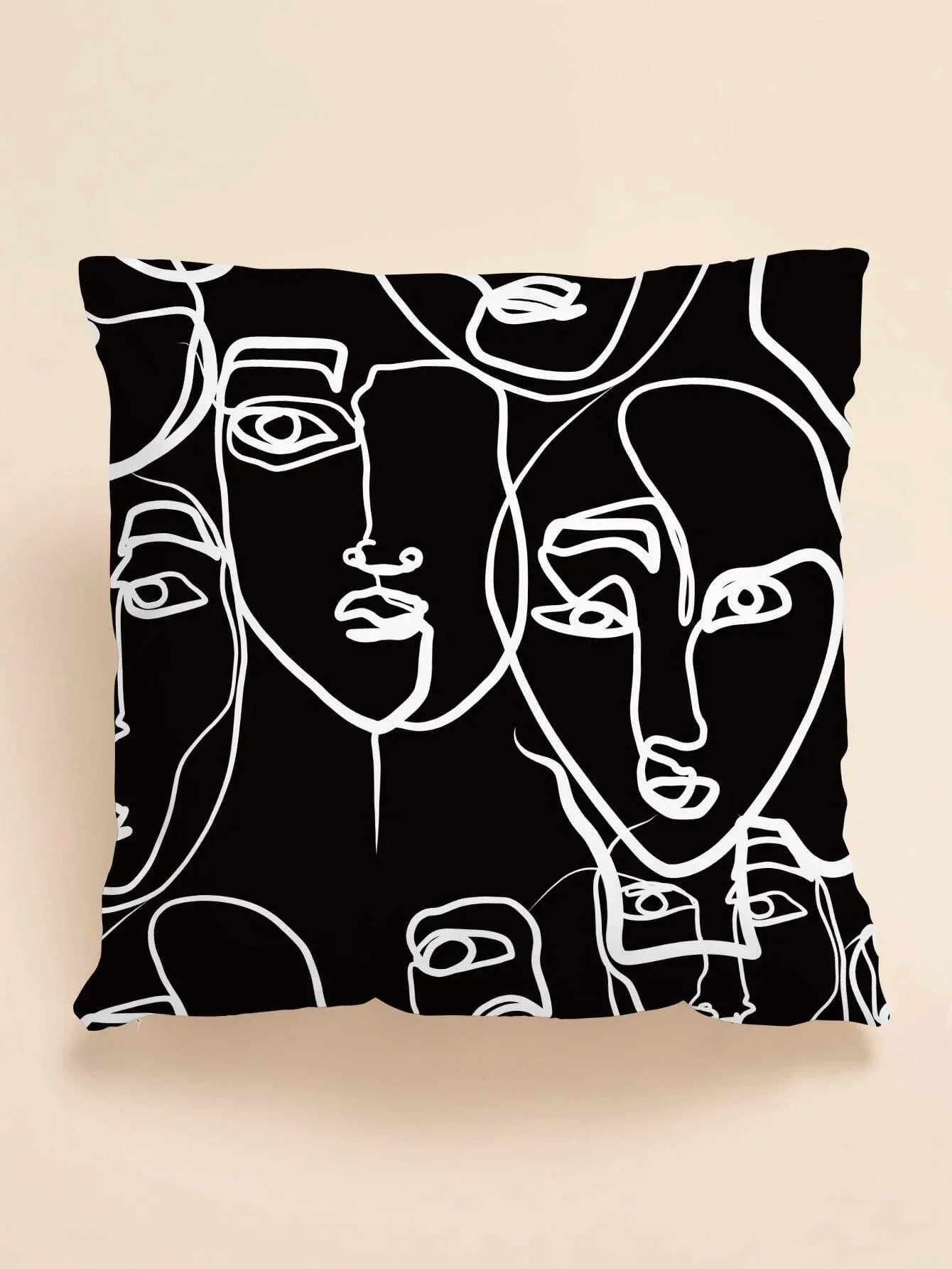 Buy Shein Abstract Figure Graphic Cushion Cover Without Filler in Pakistan