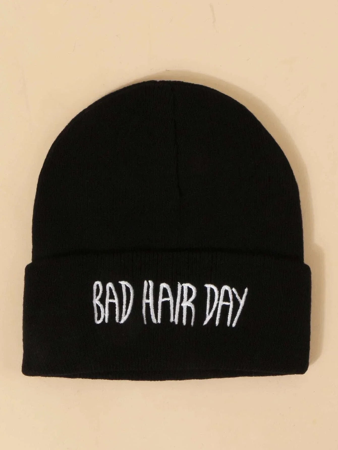 Buy Shein Letter Embroidery Knit Beanie in Pakistan