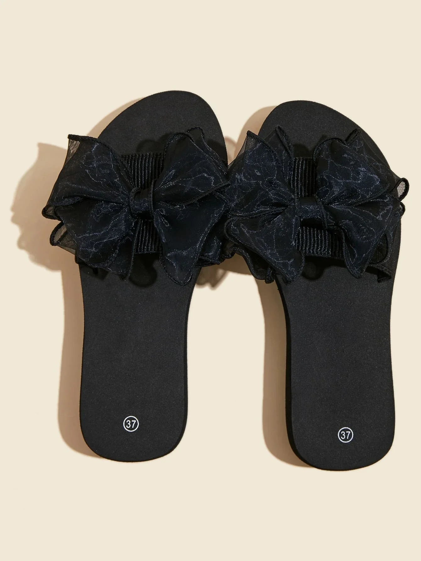 Buy SHEIN Bow Decor Thick Sole Slides in Pakistan