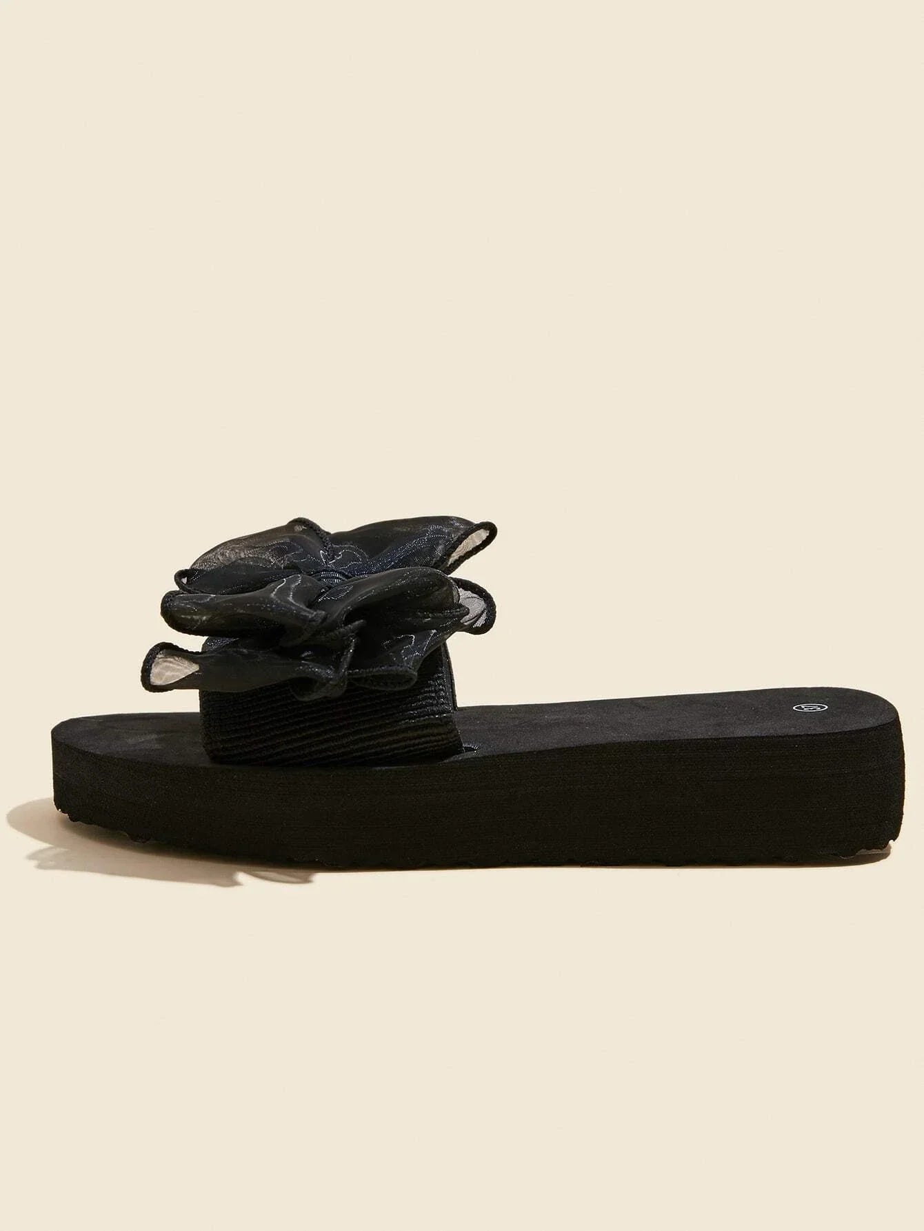 Buy SHEIN Bow Decor Thick Sole Slides in Pakistan