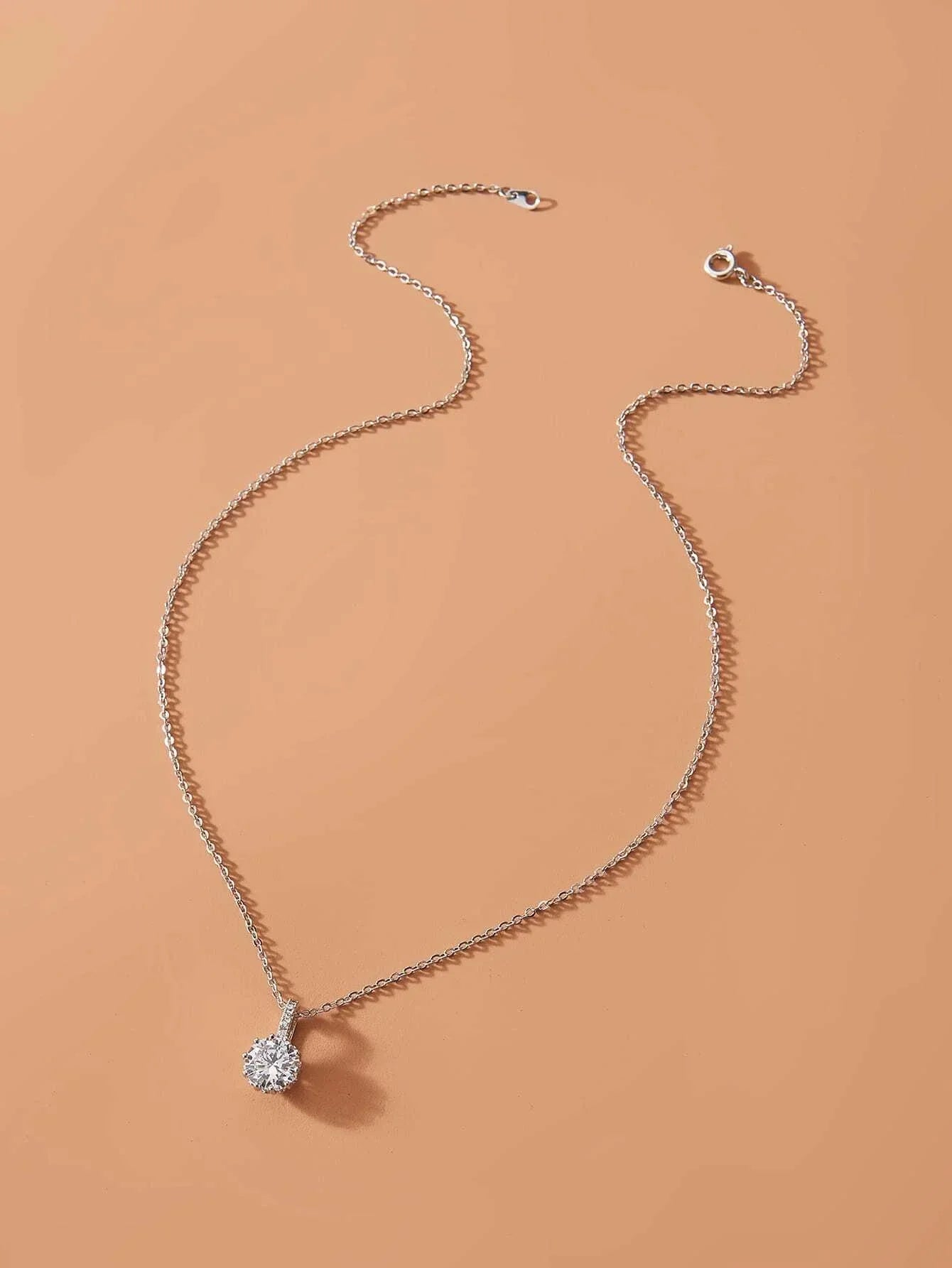 Buy Shein Rhinestone Charm Chain Necklace in Pakistan