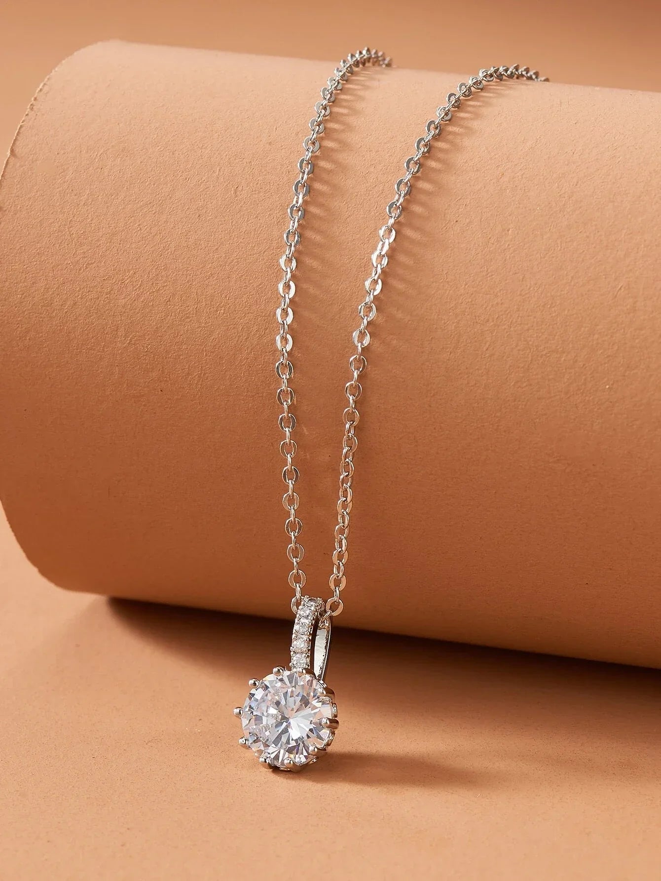 Buy Shein Rhinestone Charm Chain Necklace in Pakistan
