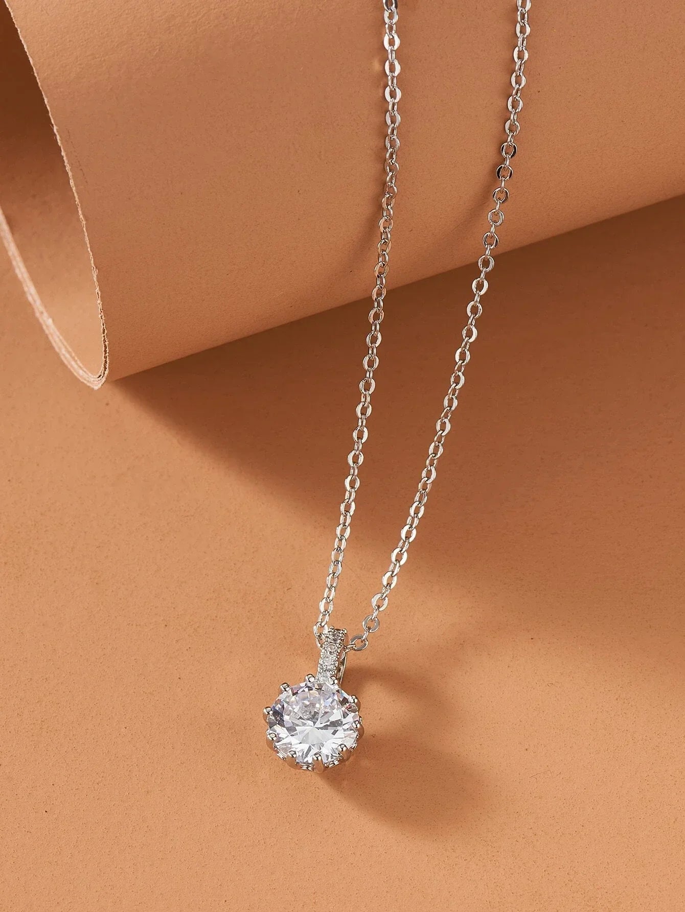 Buy Shein Rhinestone Charm Chain Necklace in Pakistan