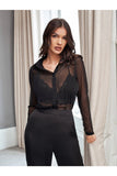 Buy Shein Sheer Mesh Blouse Without Bra in Pakistan