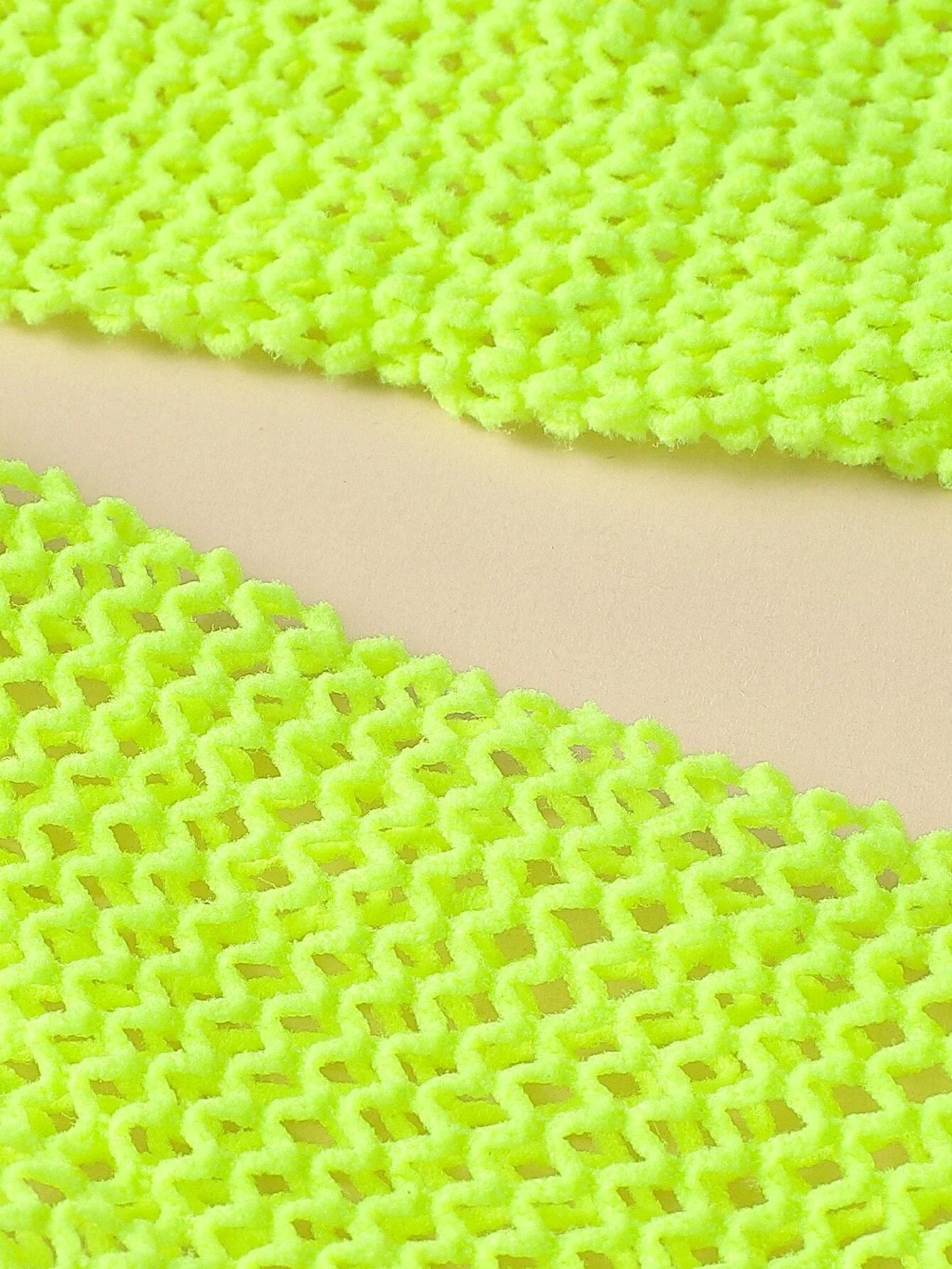 Buy SHEIN Hollow Out Neon Long Gloves in Pakistan