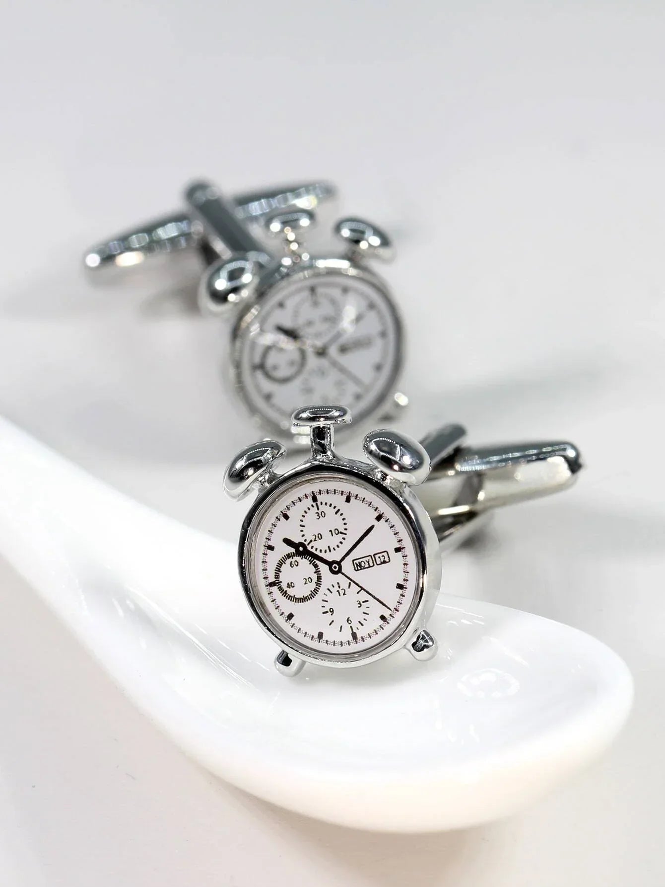 Buy SHEIN Men Clock Design Cufflink in Pakistan
