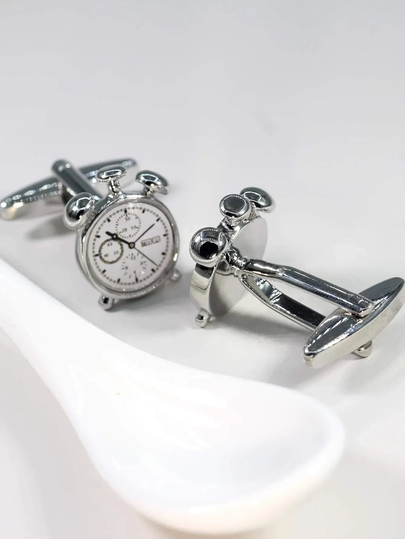 Buy SHEIN Men Clock Design Cufflink in Pakistan