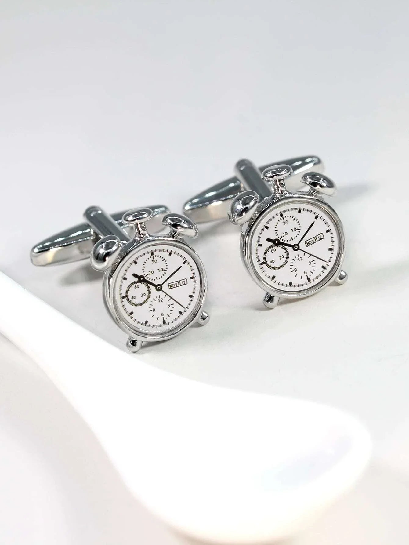 Buy SHEIN Men Clock Design Cufflink in Pakistan