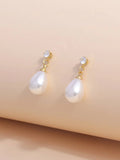 Buy Shein Faux Pearl Decor Drop Earrings in Pakistan
