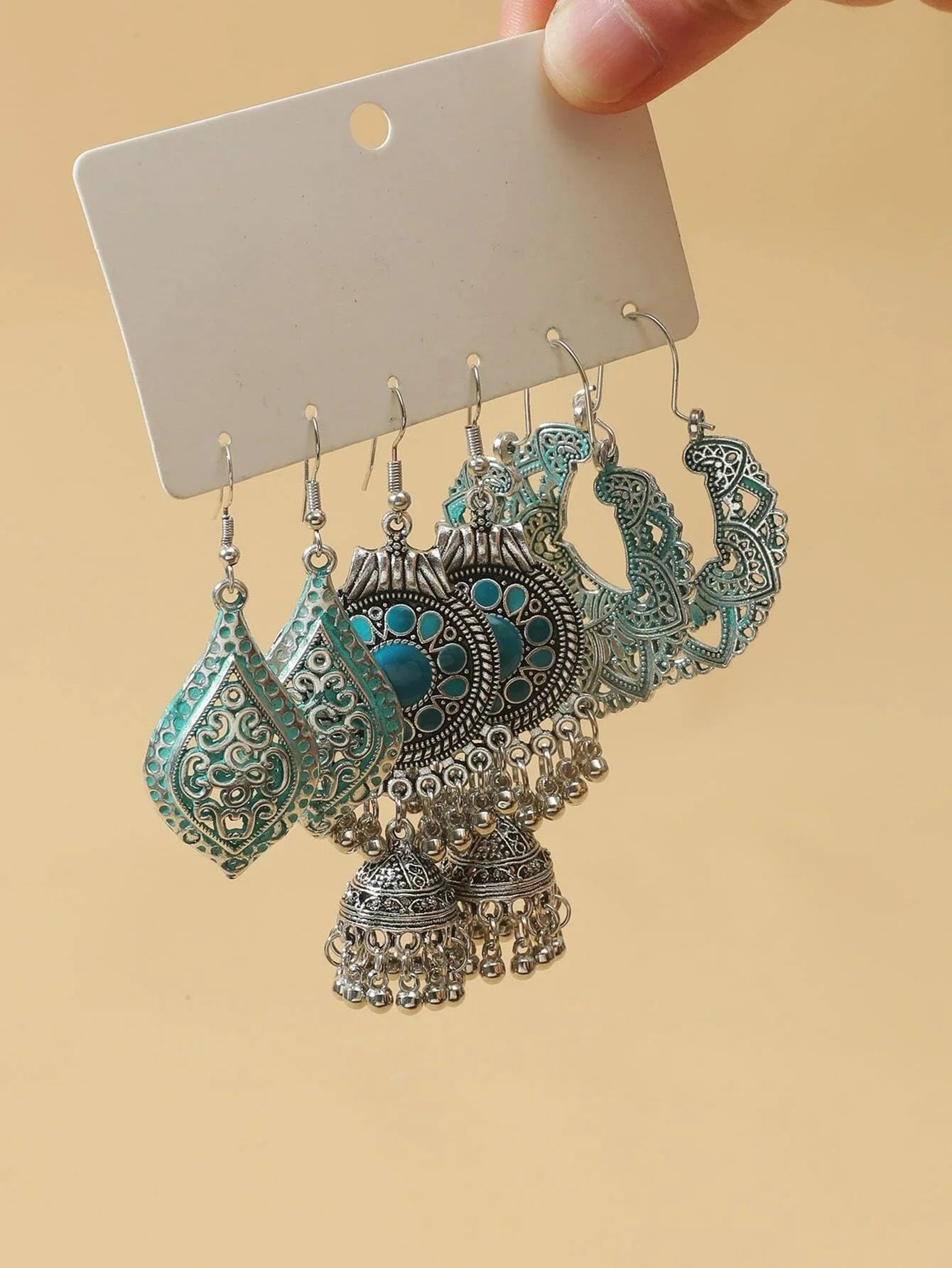 Buy SHEIN EMERY ROSE 3pairs Hollow Out Jhumka Earrings in Pakistan