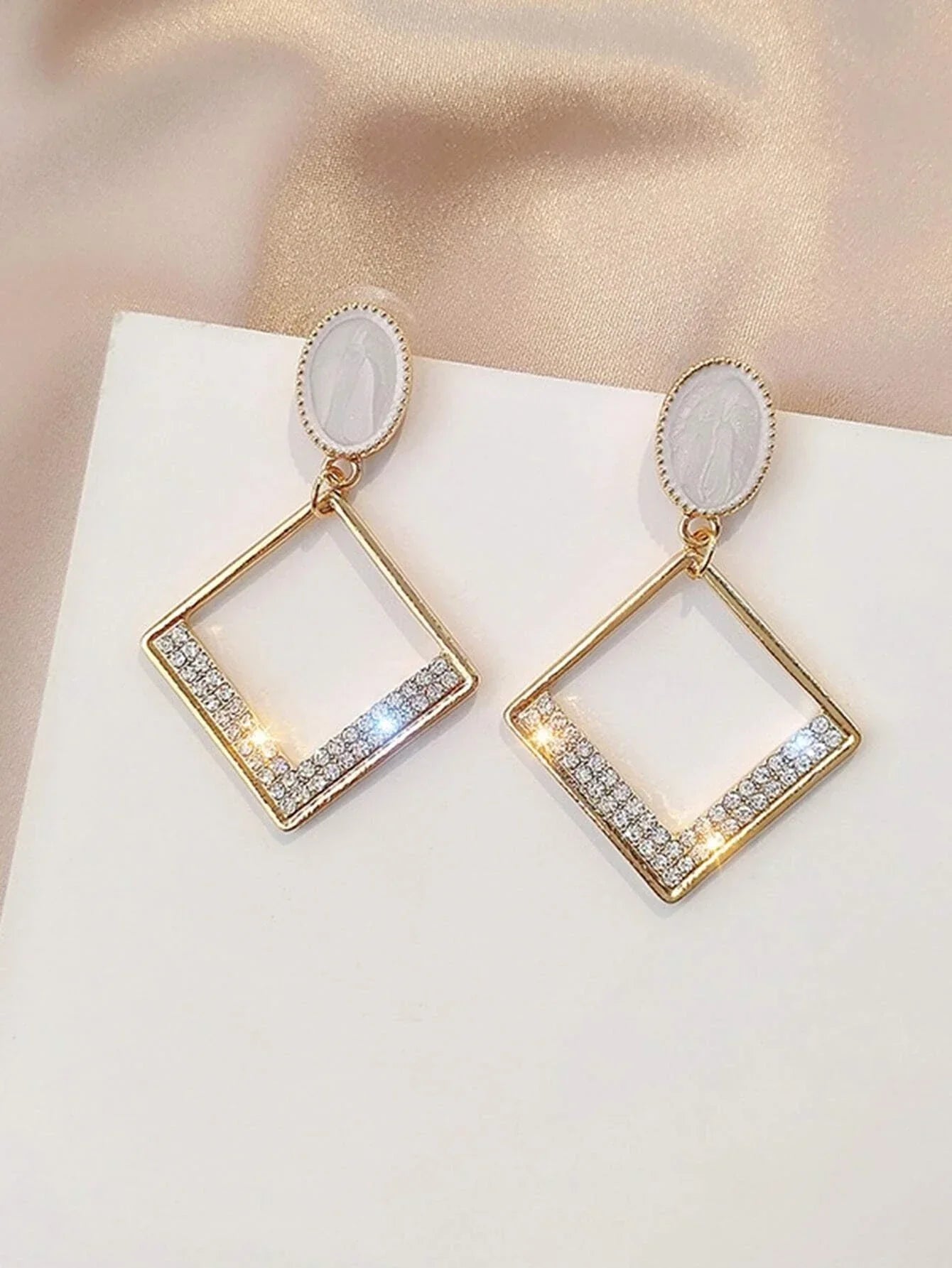 Buy Shein Hollow Out Geo Drop Earrings in Pakistan