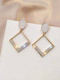 Buy Shein Hollow Out Geo Drop Earrings in Pakistan