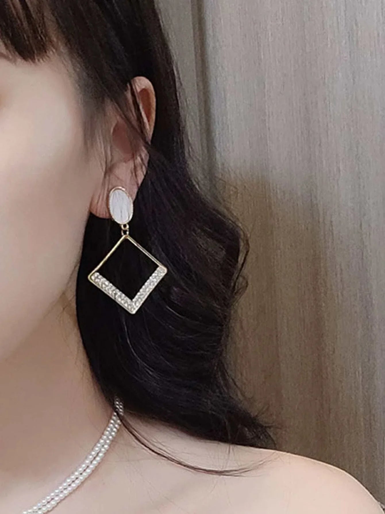 Buy Shein Hollow Out Geo Drop Earrings in Pakistan