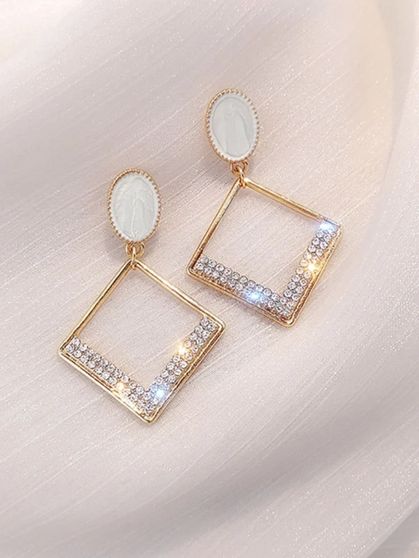 Buy Shein Hollow Out Geo Drop Earrings in Pakistan