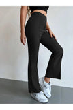 Buy Shein Seam Front High Waist Flare Leg Pants in Pakistan