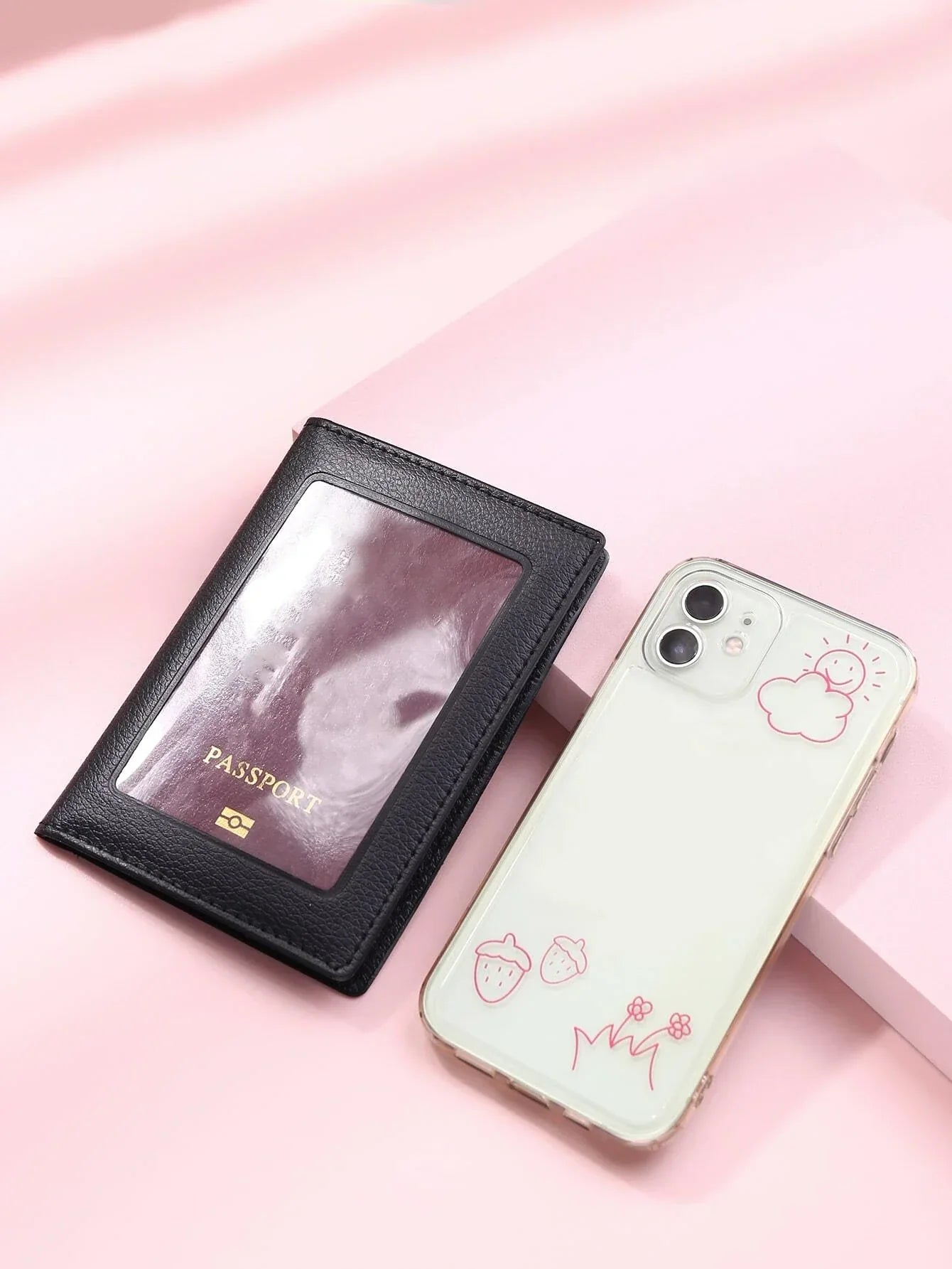 Buy Shein Letter Graphic Fold Passport Case in Pakistan