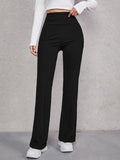 Buy SHEIN Wide Waistband Flare Leg Pants in Pakistan