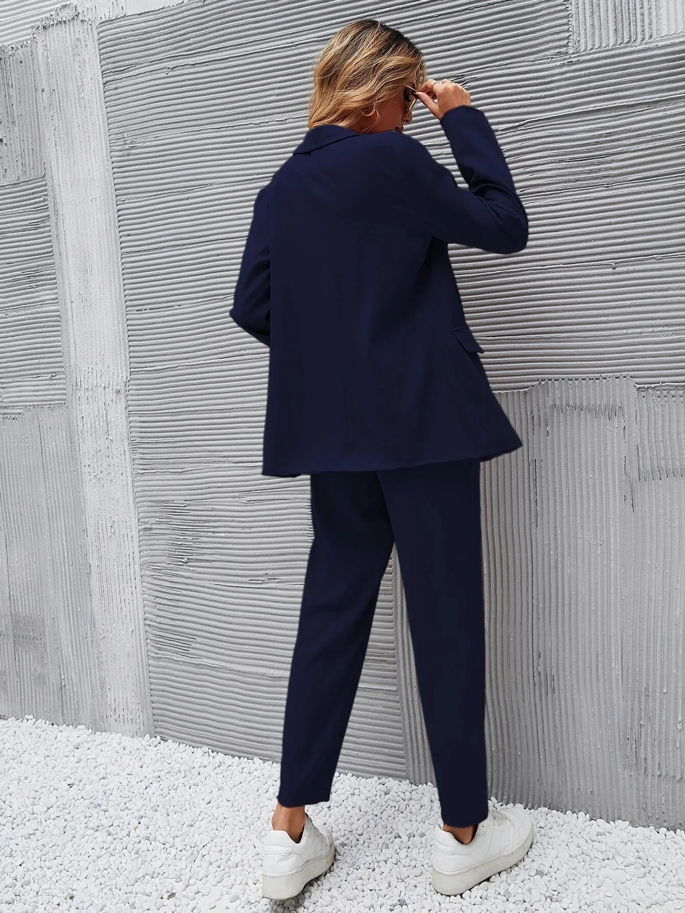 Buy SHEIN Frenchy Double Button Blazer & Tailored Pants in Pakistan