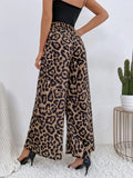 Buy SHEIN VCAY Leopard Print Wide Leg Pants in Pakistan