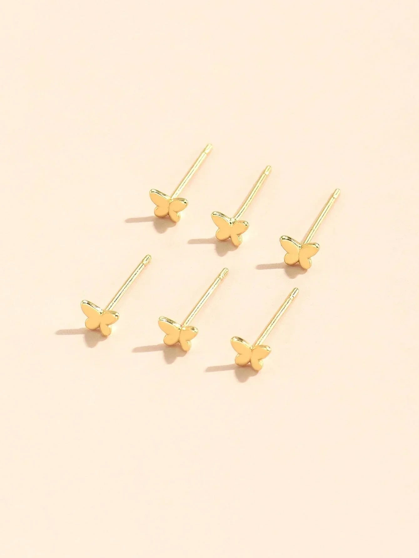 Buy Shein 6pcs Butterfly Shaped Stud Earrings in Pakistan