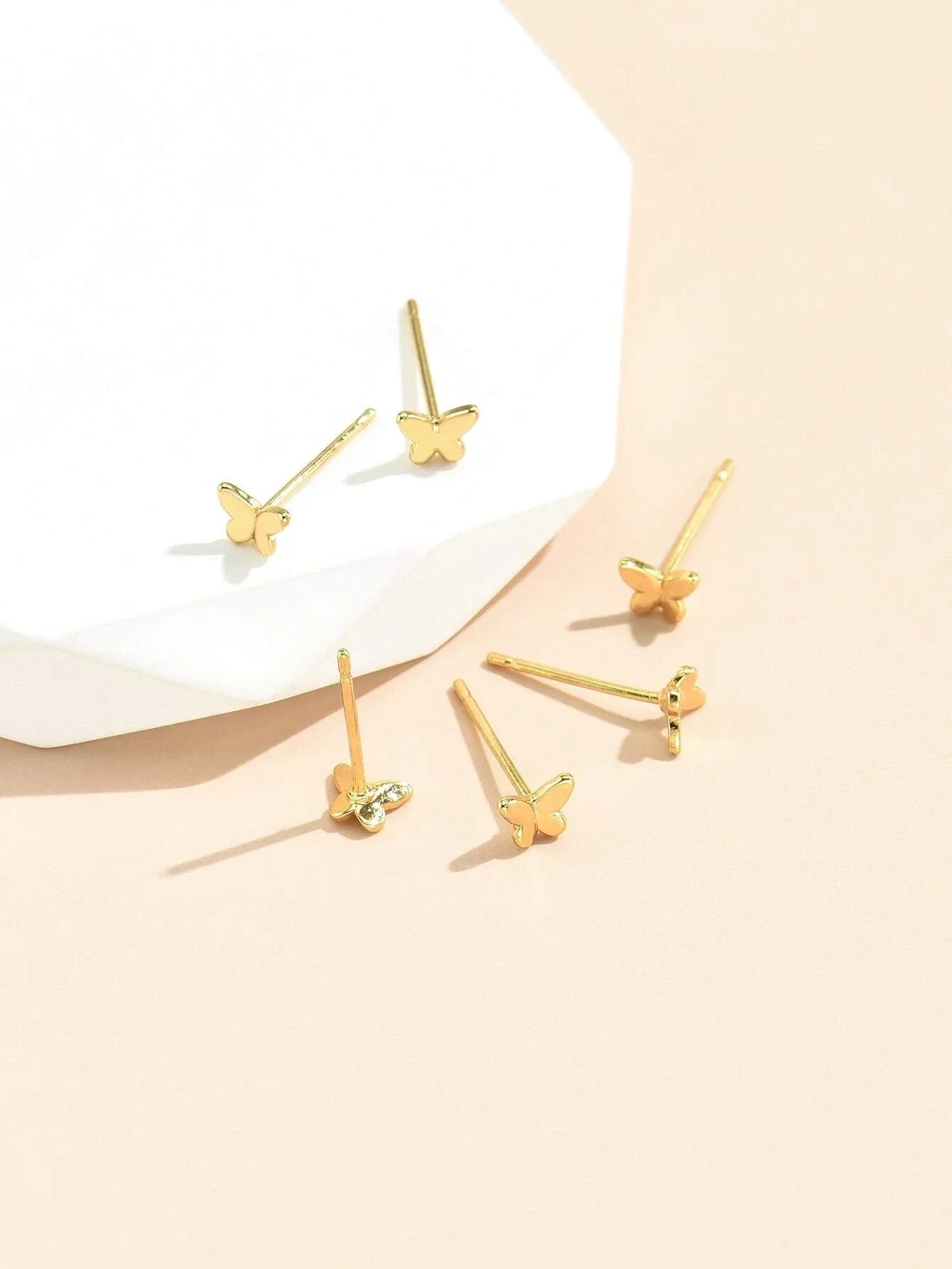 Buy Shein 6pcs Butterfly Shaped Stud Earrings in Pakistan